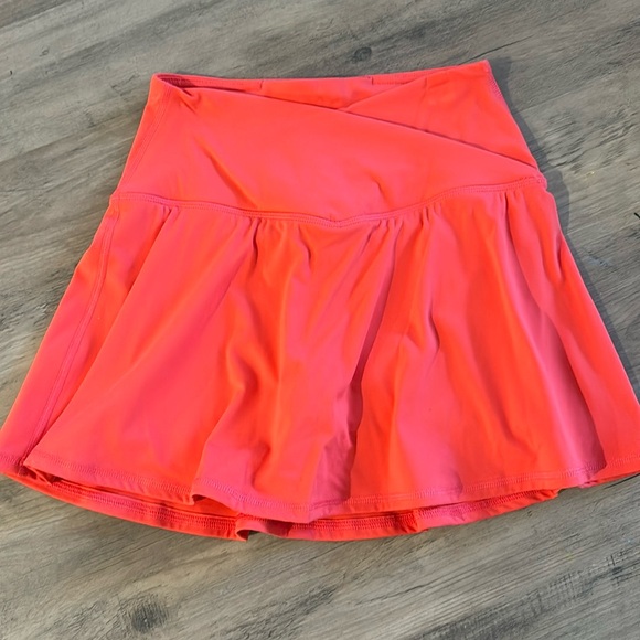 90 Degree By Reflex Dresses & Skirts - 90 Degree By Reflex Pink/Orange Activewear Mini Skort Size Small